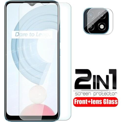 Realmy C21 Glass Camera Screen Protector For Oppo Realme C21 Glass RealmeC21 C 21 21C 6.5" Cover Safety Tempered Protective Film