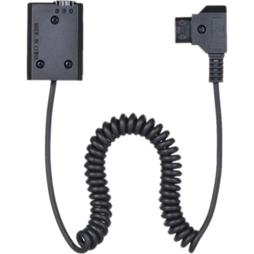V-Mount / Anton Bauer D-Tap To NP-FW50 DC Coupler Power Dummy Battery Adapter Coiled Cable for Sony A7 A7Ii A7S A7R A7Sii A7Rii