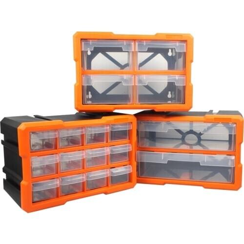 Component Box with Drawer Plastic Hardware Parts Screw Storage Box Workshop Storage Tool Box