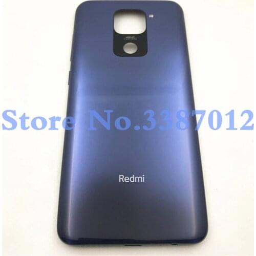 For Xiaomi Redmi Note 9 10X Note9 Battery Back Cover Rear Door Housing Case With Side Buttons