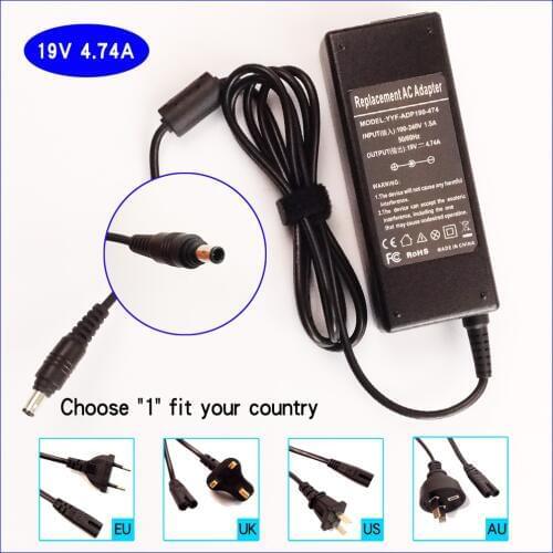 19V 4.74A Laptop Ac Adapter Battery Charger for Samsung Q1 Q1 UltraQ35 Q40 Q45 Q70 Q210 Q320 Q318 Q430