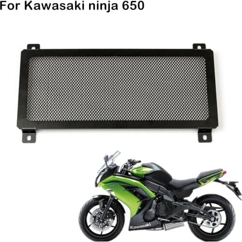 For Kawasaki ER6F ER6N NINJA 650r ninja650 Z650Radiator Grille Guard Stainless Steel Motorcycle Protector Cover Motor bike