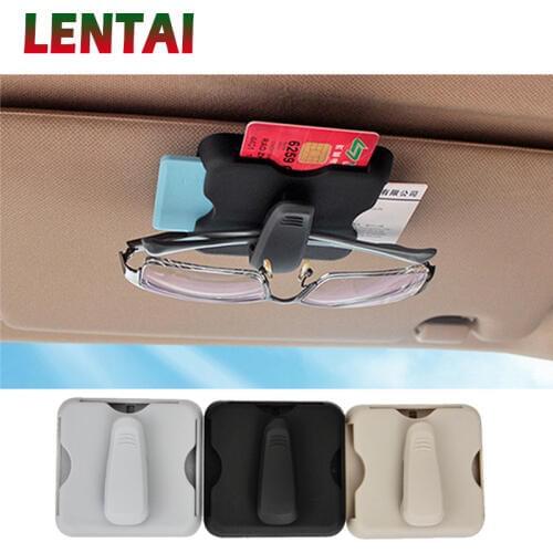 LENTAI 1PC Car visor panel card clip Storage Styling For Ford Focus 3 Fiesta Mondeo Kuga Fusion Ecosport VW Polo Passat B5 B6 B7