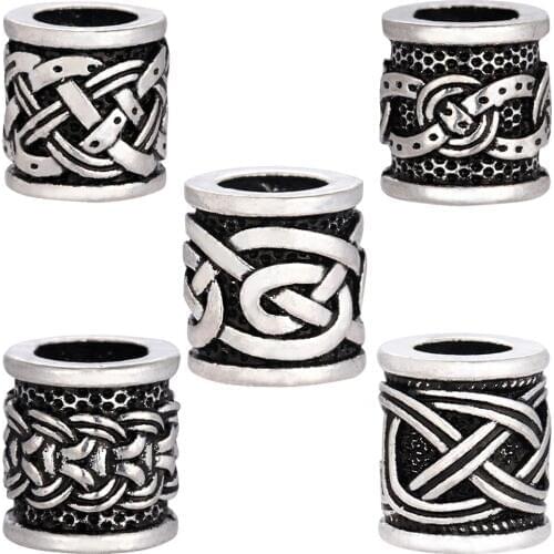 1pc Thor Vikings Antique Silver Beads Hair Beard Beads Charms Findings for Necklace Bracelets Jewelry DIY Bead