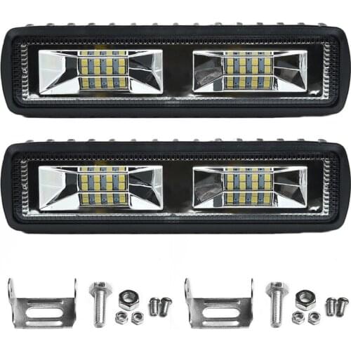 2x 18W 12V 16LED Car Work Light Bar Spot Beam Driving Fog Lamp For Car, SUV, Truck, Off-road