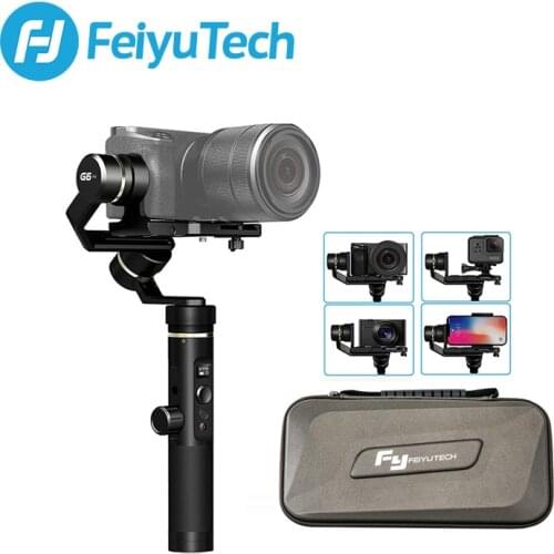 FeiyuTech G6 Plus 3-Axis Handheld Gimbal Stabilizer for Smartphone Gopro Hero 7 6 5 Sony RX0 Samsung s8 800g Payload Feiyu G6P