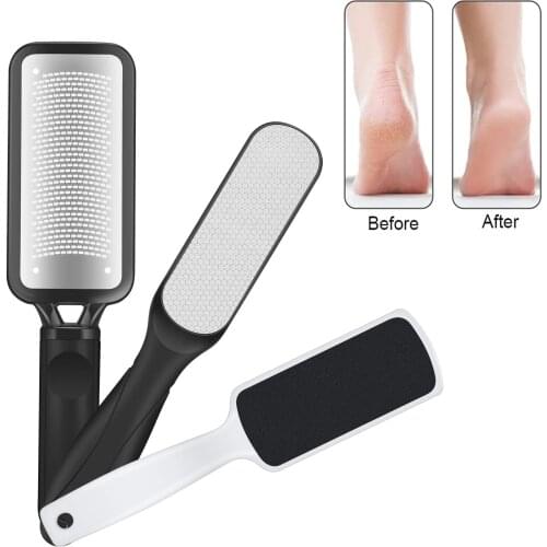 3pcs Double Side Foot File Professional Rasp Heel Grater Hard Dead Skin Callus Remover Pedicure File Foot Grater Skin Care