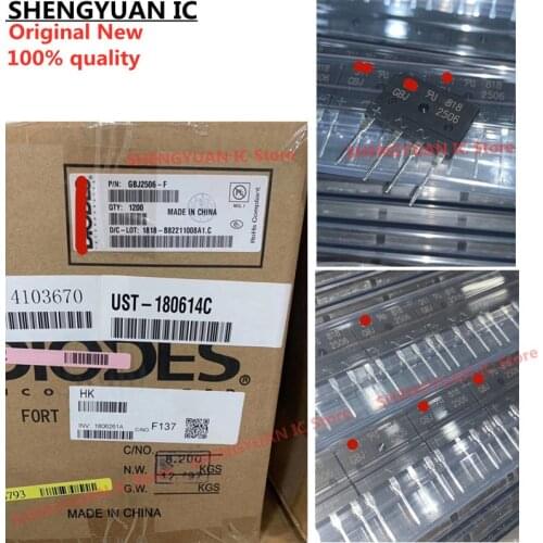5 pcs/lot GBJ2506 GBJ2506-F GBJ 2506 DIP-4 600V 25A GLASS PASSIVATED BRIDGE RECTIFIER 100% new imported original 100% quality