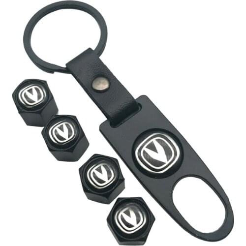 Car Styling Accessories For Changan CS75 CS35 CS15 CS95 CX70 CS55 EADO Wheel Tire Valve Stems Caps Cover with Keychain