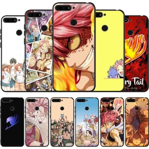 Fairy tail black Silicone Phone Case For honor 30 20 Pro 8 8X 9 10 20 Lite Mate 10 20 30 Lite Pro cover