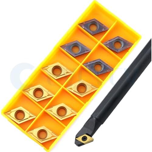 S16Q-SDZCR11 S20R S25S-SDZCL CNC Lathe Internal Turning Tool Holder +10Pcs Machine DCGT DCMT Carbide Insert High Quality Sturdy