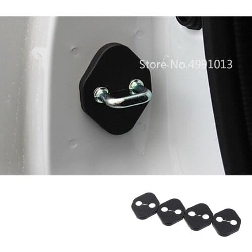 For Honda Fit Jazz 2017 2018 2019 Car Body Styling Interior Plastic Anti Rust Water Proof Door Lock Keys Key Buckle Cover 4pcs