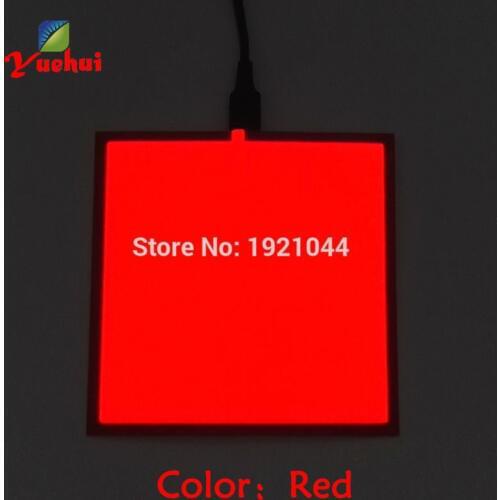 6 Colors Choice 10*10cm EL Panel EL Sheet with DC-5V Steady on Inverter for Glow Party DIY Decoration Supplies