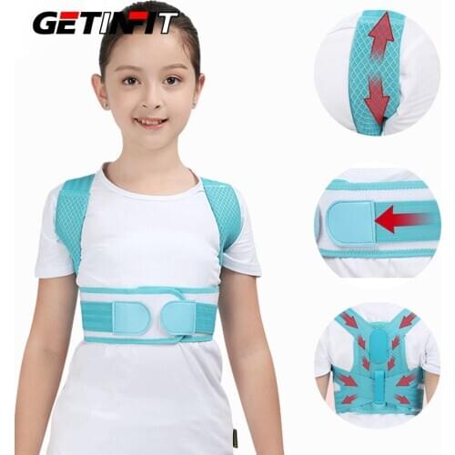 Getinfit Children Back Belt Children Posture Corrector Back Shoulder Support Belt Adult Corset Protection Braces For Girl Boy