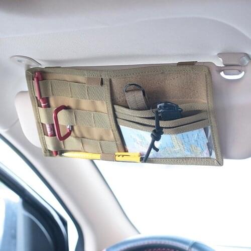 Sun Visor Point Pocket Organizer Small Pouch Bag Card Glasses Storage Holder Car-styling Sundries Packaging Bags