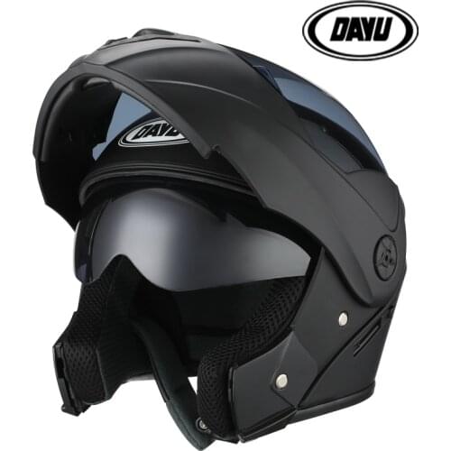 New flip up Motorcycle helmet full face racing motorbike helmet with Double sun visor for Women man moto motocross helmets helm