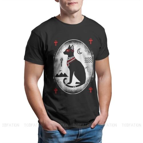 Men Egyptian Mythology Ancient Egypt Gods Atum Horus Osiris Ofertas T-Shirts Bastet Pure Cotton Casual Tops