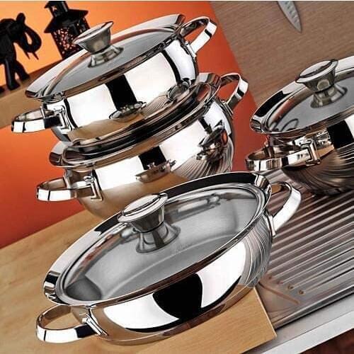 Aryıldız Roma Prestige 8 Piece Steel Cookware Set