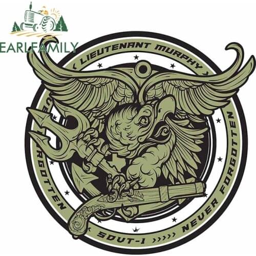 EARLFAMILY 13cm x 12.5cm For US NAVY SEALs Vinyl Car Stickers 3D Personality Decal Scratch-Proof Motorcycle Bumper Car Styling