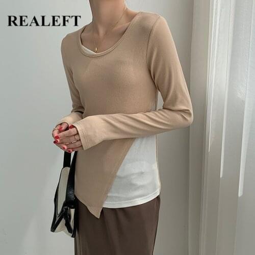 REALEFT Women's T-shirts With Print