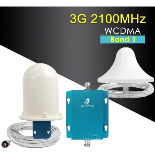3G Repeater 2100mhz Cellular Signal Amplifier 3G WCDMA 2100 Mobile Signal Repeater 62dB Gain 3G Cummunication Network Amplifier