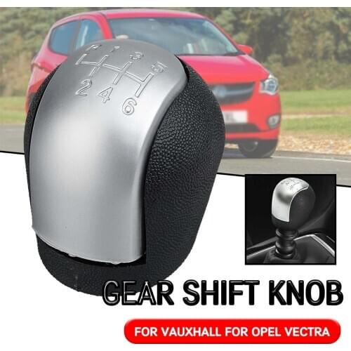 6 Speed Gear Shift Knob For Vauxhall for Opel Vectra C B Corsa Astra G Combo 2002-2005 Manual Chrome Gear Lever Shifter Gaitor