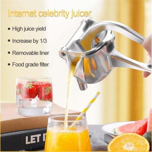 Manual Juice Squeezer Portable Aluminum Alloy Hand Pressure Juicer Pomegranate Orange Lemon Sugar Cane Juice Kitchen Fruit Tool