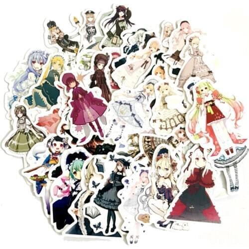 42PCS Sen Goth Girl Lolita Girl Sticker Handbill Toys Sticker For Luggage Snowboard Car Fridge Car-Styling Laptop Stickers F3
