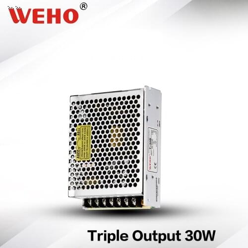 T-30A) Triple switch power supply 5V 12V -5V DC output 30W power supply