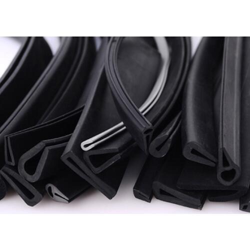 1 Meter U Channel Car Door Window Edge Guard Rubber Sealing Strip Weatherstrip Glass Edge Trim Shower Glass Door Seal Gaskets