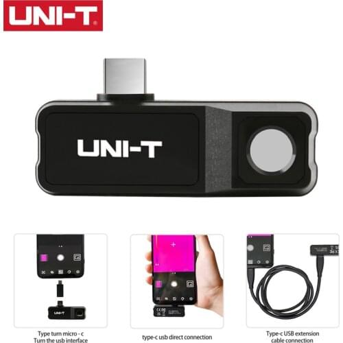 UNI-T UTi120 Phone Thermal Imager UTi120Mobile Android Type-C Thermal Camera Digital Thermometer Temperature Sensor -20°C ~400°C