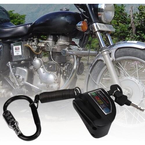 Motorcycle Motorbike MTB Bike Helmet Anti-theft Rope Disc Lock Password Padlock Bicycle Accessories
