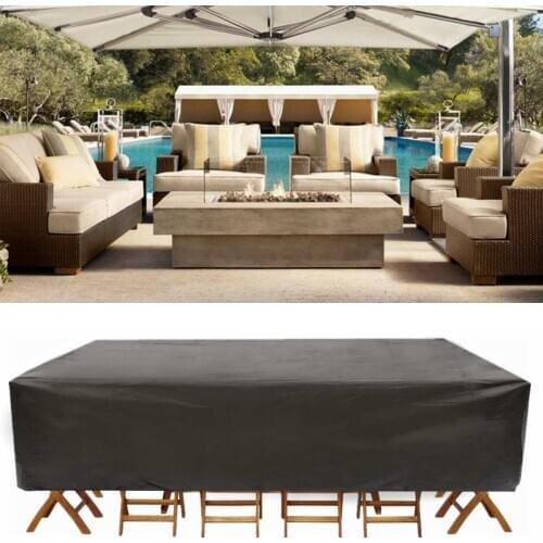 Waterproof Outdoor Furniture Covers Chair Dust Cover For Rattan Table Chair Sofa Protection Set Furniture Dustproof Rain Cover