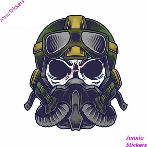 Funny Car Sticker for Mask Skull Graphics Waterproof Car Door Protector Laptop Decals Bumper Window Laptop Decoration KK 13*12cm