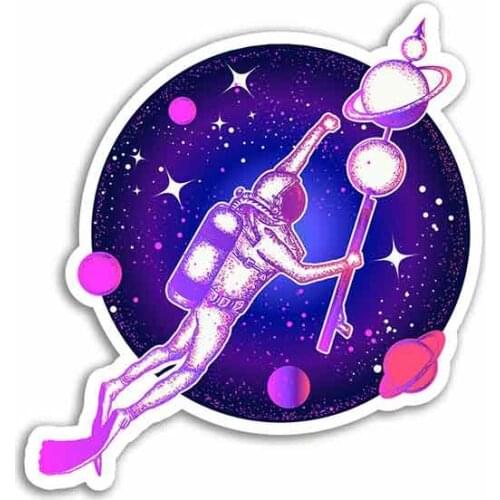 Scuba Diver Funny Car Stickers 3D Auto Accessories Waterproof Sunscreen for Motorcycle RV VAN JDM Vinyl,13cm*12cm