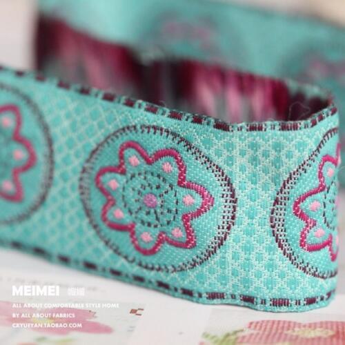 ZERZEEMOOY Zakka handmade vintage decorative pattern ribbon laciness 3.2cm 10y/lot flower