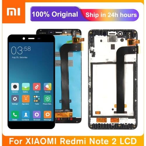 100% Tested Screen For Xiaomi Redmi Note 2 Lcd Display Touch Screen Digitizer Assembly For Redmi Note 2 2015051