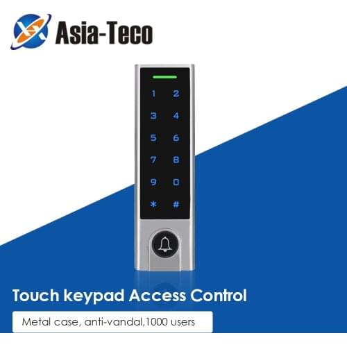 1000 user IP68 Waterproof Touch screen keypad Standalone access controller RFID 125KHZ access control machine
