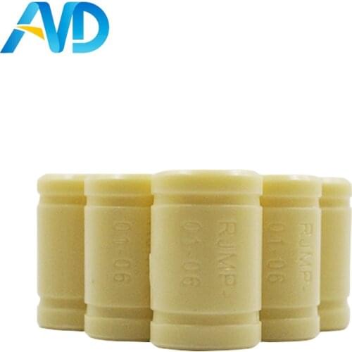 5pcs 3D Printer Solid Polymer LM6UU Bearing - 6mm shaft RJMP-01-06 R Solid Plastic Bearing 6 mm ID
