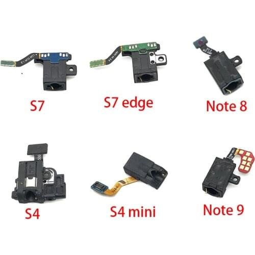 50pcs Earphone Headphone Audio Jack Flex Cable Replacemen For Samsung Galaxy S10 S10e S9 S8 Plus S7 S7 edge S4 Mini Note 8 9