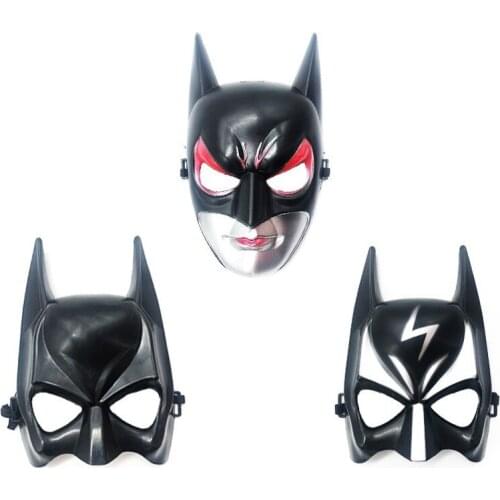 Anime cartoon Batman mask children’s Halloween cosplay props mask Batman theme birthday party dress up photo props children toys