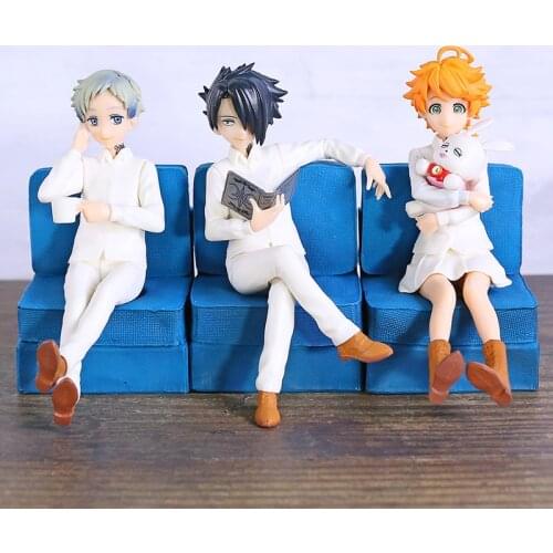 Anime Yakusoku No Neverland Emma Norman Ray PVC Figure Model Toy Figurals
