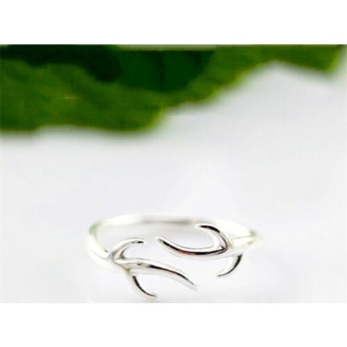 Bohemian Vintage Silver Color Branch Rings For Women Gift Bijoux Adjustable Finger Antique Engagement Rings Anillos