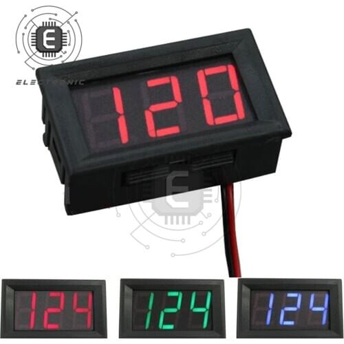 0.56 Digital Voltmeter DC 5V-120V Digital Voltmeter Voltage Panel Meter Detector For 12V 24V 96V Electromobile Motorcycle Car