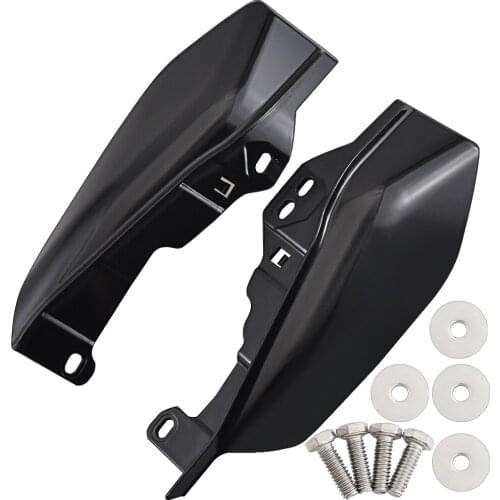 Motorcycle Mid-Frame Air Deflector Heat Shield Trim Chrome & Black Fit For Harley Touring Electra Street Glide 2017-Up Models