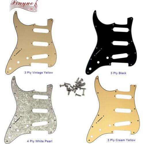 Guitar Parts For Left Handed US 72' 11 mounting Screws Hole Standard St SSS strat Guitar pickguard Multiple colors available