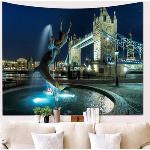 Modern Printed Tapestry Wall Hanging Rectangle Polyester Wall Decor for College Dorm Room Home Bedroom Wall Tapestry Cloth