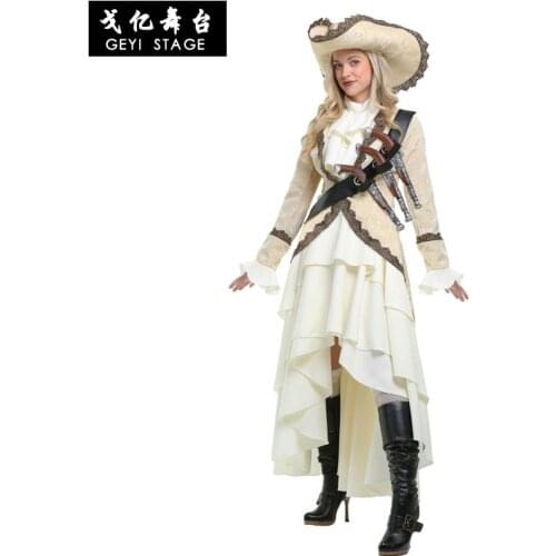 Hot!Captain pirates caribbean pirates hat halloween costume adult women cosplay pirate female