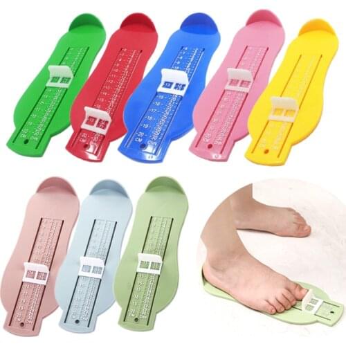 Foot Measure Gauge 8 Colors Baby Kid Foot Ruler Shoes Size Measuring Ruler Shoes Length Growing Foot Fitting Ruler Tool Measures