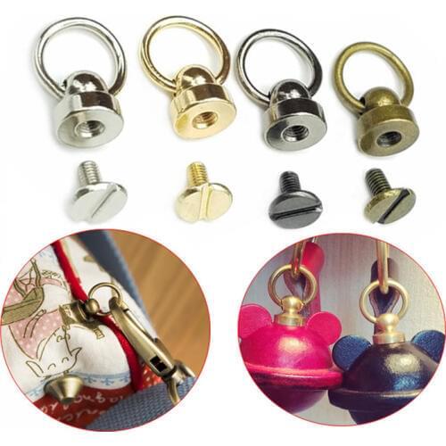20Pcs 8mm/9mm Copper Rivet Screw Back Round Head Leathercraft Parts Clothes / Bags / Shoes / Mobile Phone Case Ring Rivets